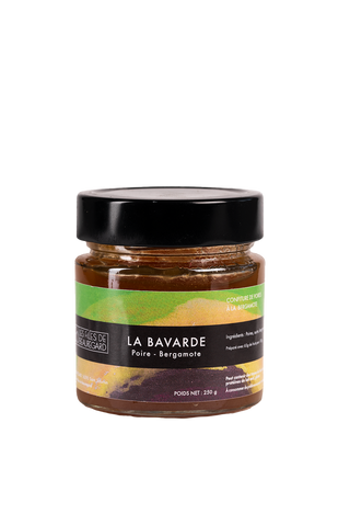 BEAUREGARD Confiture artisanale Poire - bergamote  | La Bavarde (250g)